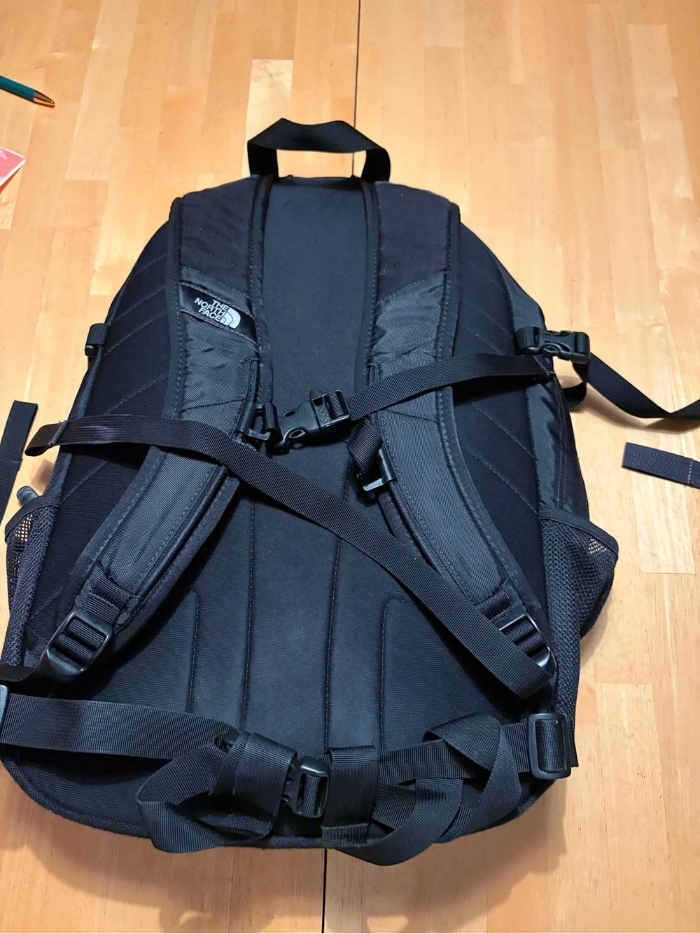 The North Face Black Sweeper Backpack with Mesh Side Pockets